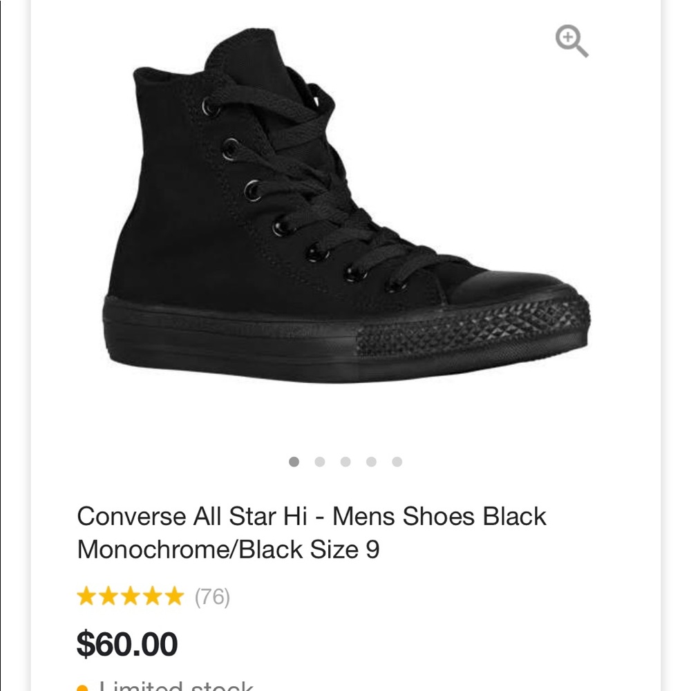 Men’s converse all star hi top shoes